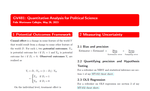 GV481: Quantitative Analysis for Political Science